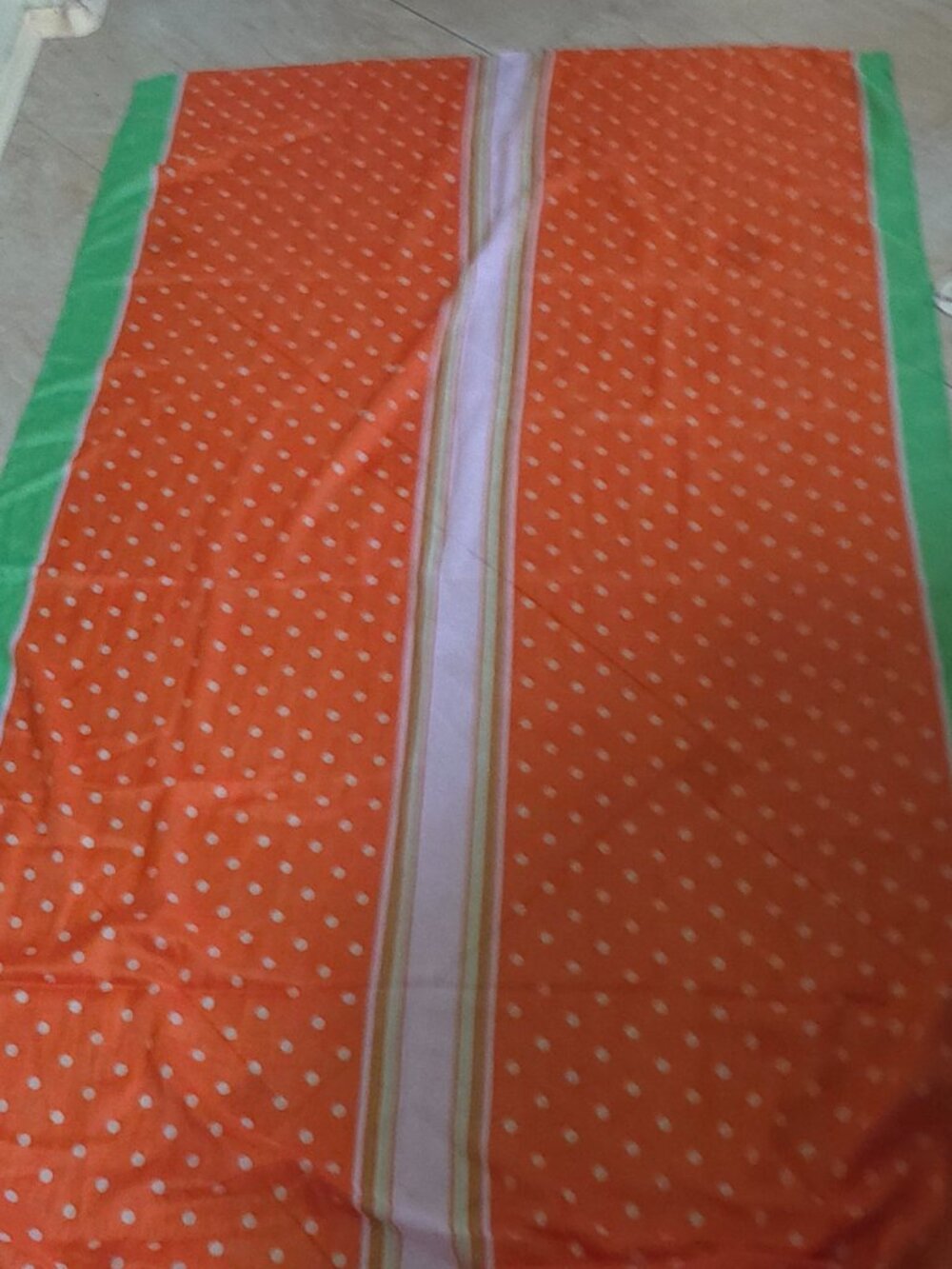 Polka dot scarf - orange color